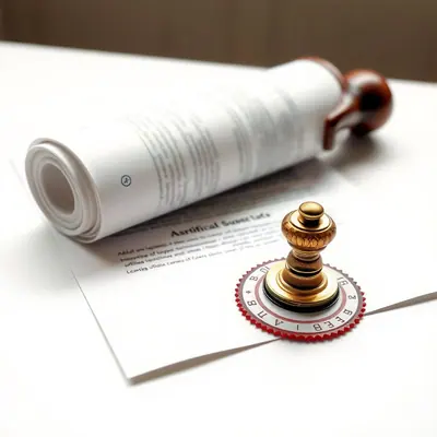 Attested official document with MOFA stamp and seal
