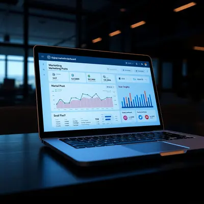 Digital marketing analytics dashboard for a UAE business